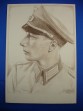 ПРОДАН - Оригинальный рисунок периода 3-го Рейха. Немецкий офицер.