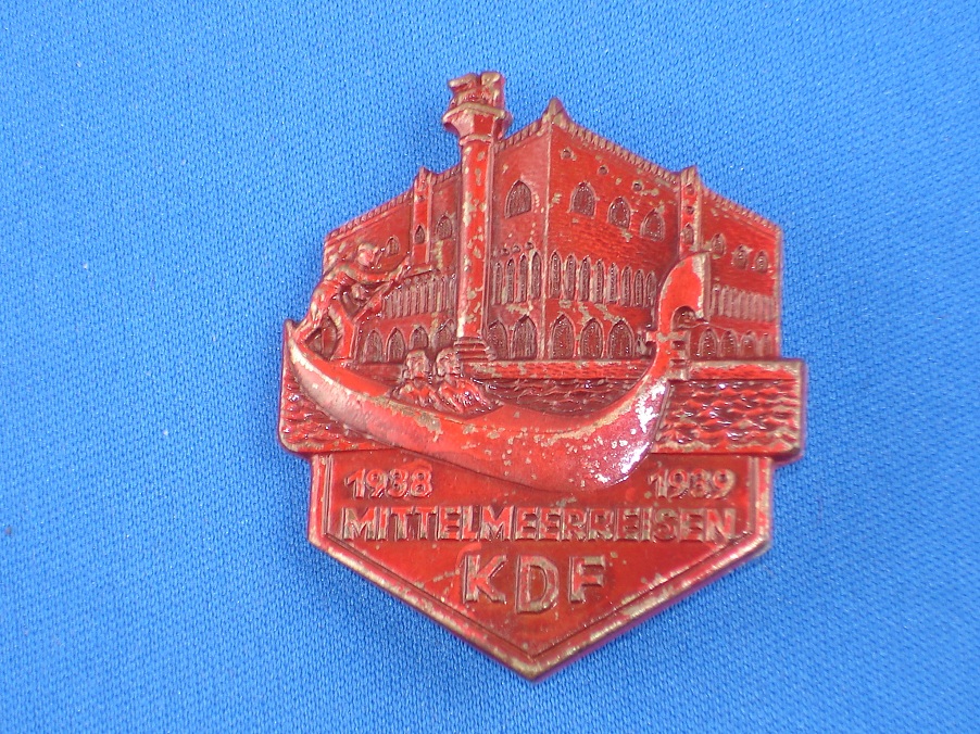 Знак "Mittelmeerreisen KDF 1938 - 1939".